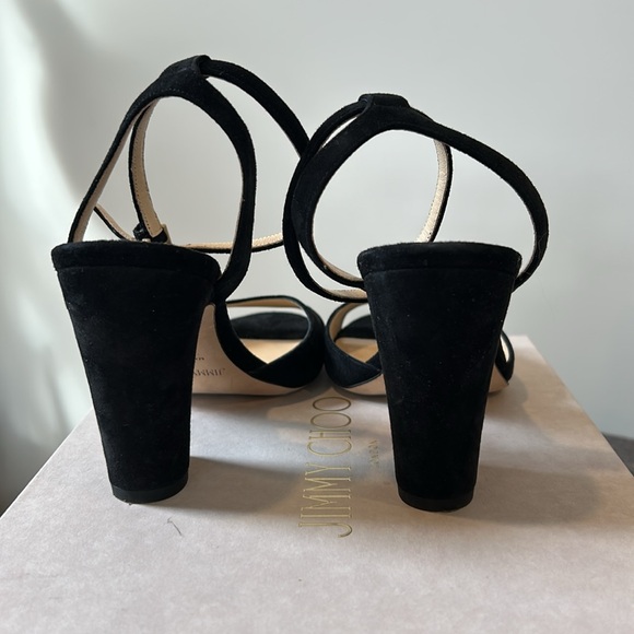 Jimmy Choo Miranda black suede shoes. Worn once - Picture 4 of 5